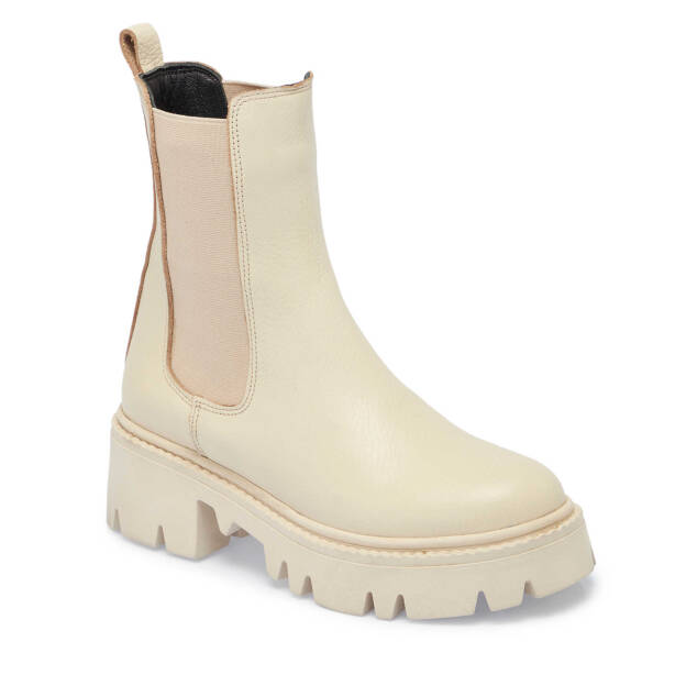 Bej Deri Kadın Casual Bot - K24K1BT67622-B19 