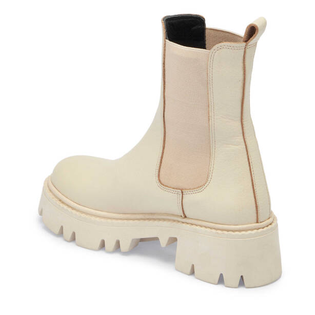 Bej Deri Kadın Casual Bot - K24K1BT67622-B19 - 2