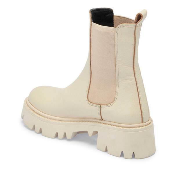 Bej Deri Kadın Casual Bot - K24K1BT67622-B19 - 2