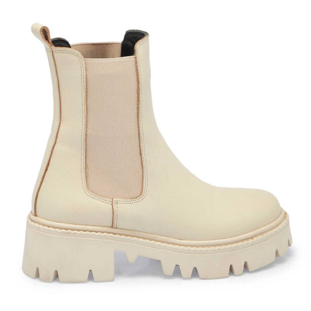 Bej Deri Kadın Casual Bot - K24K1BT67622-B19 - 3