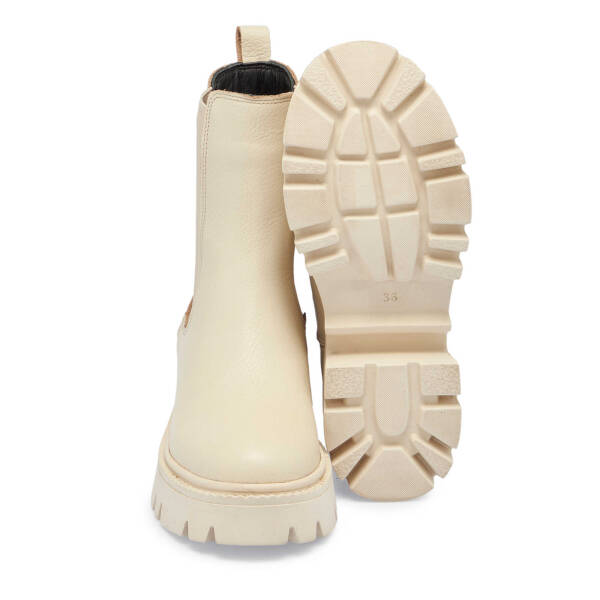 Bej Deri Kadın Casual Bot - K24K1BT67622-B19 - 4