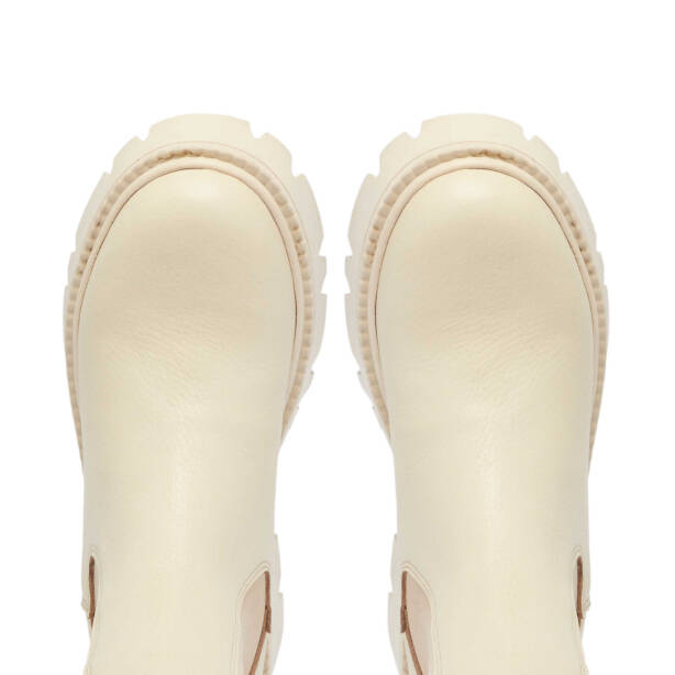 Bej Deri Kadın Casual Bot - K24K1BT67622-B19 - 5