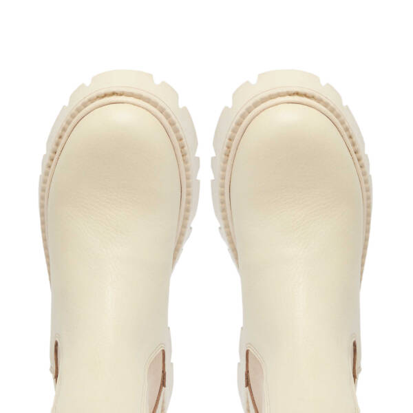 Bej Deri Kadın Casual Bot - K24K1BT67622-B19 - 5