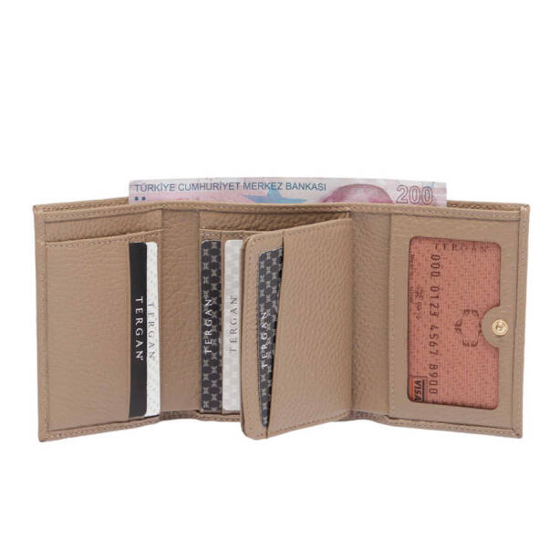 Bej Hakiki Deri Kadın Cüzdan - S1CB00005633-S95 - 2