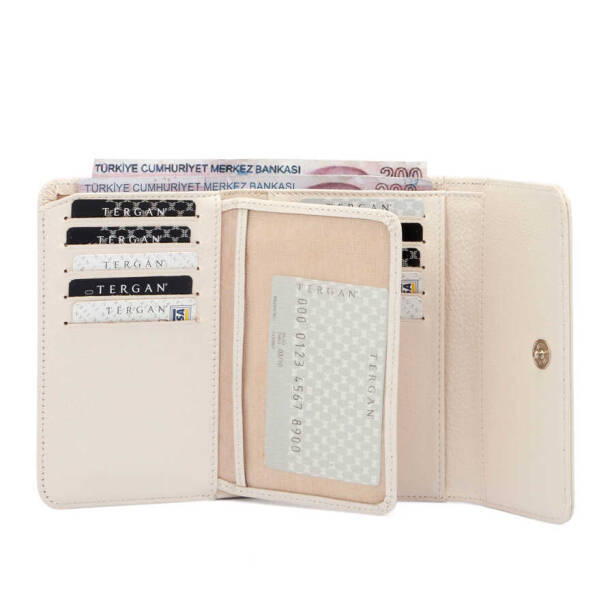 Bej Deri Kadın Cüzdan - S1CB00005730-B57 - 3