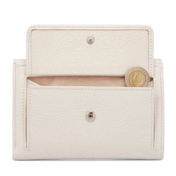 Bej Deri Kadın Cüzdan - S1CB00005730-B57 - 5