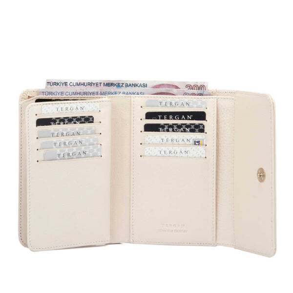 Bej Hakiki Deri Kadın Cüzdan - S1CB00005730-B57 - 4