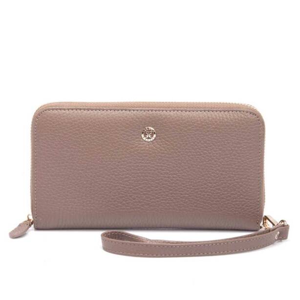 Bej Hakiki Deri Kadın Cüzdan - S1CB00005734-B73 - 2