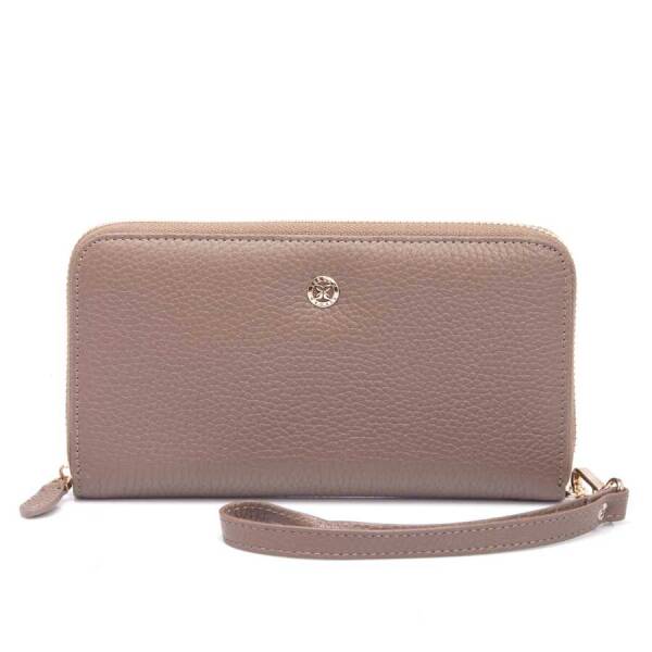 Bej Hakiki Deri Kadın Cüzdan - S1CB00005734-B73 - 2