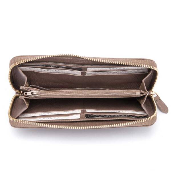 Bej Hakiki Deri Kadın Cüzdan - S1CB00005734-B73 - 3