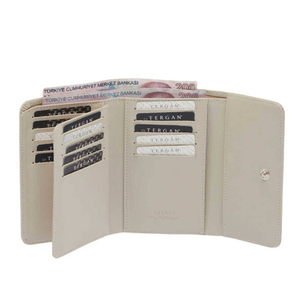 Bej Deri Kadın Cüzdan - S1CB00005788-B57 - 2