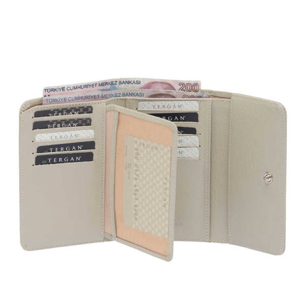 Bej Deri Kadın Cüzdan - S1CB00005788-B57 - 3