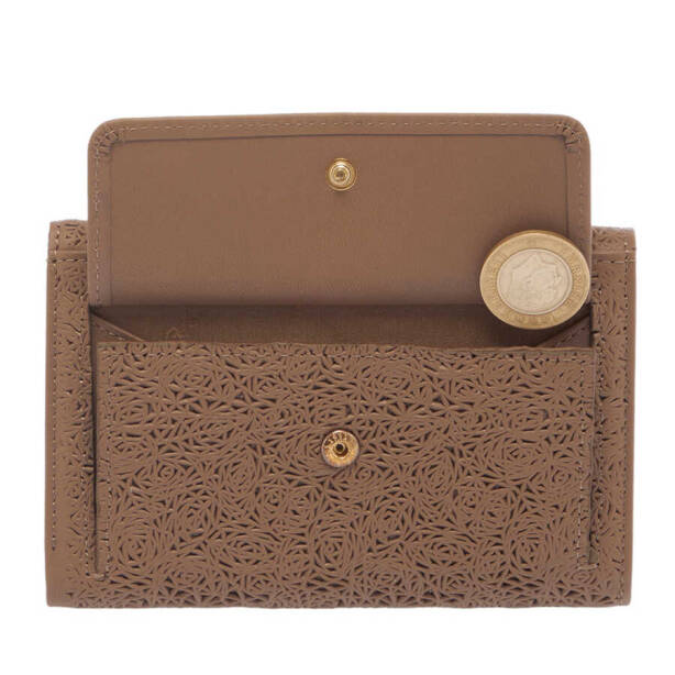 Bej Deri Kadın Cüzdan - S1CB00005788-D45 - 4