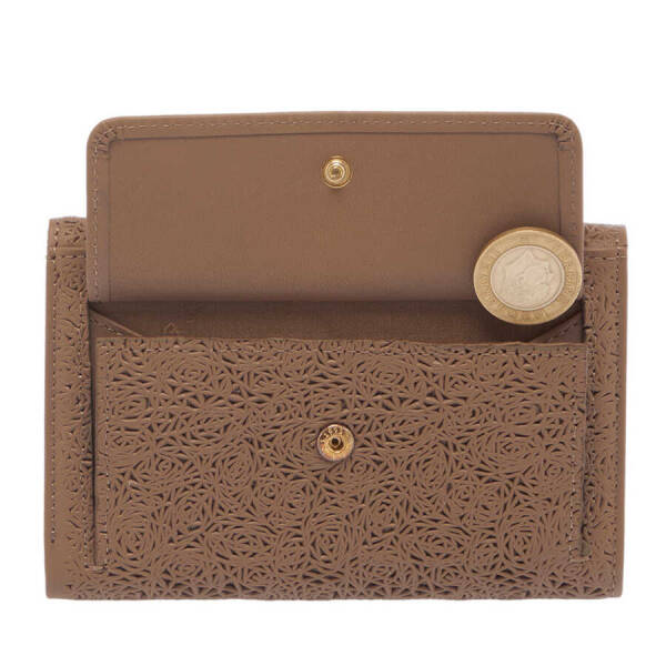 Bej Deri Kadın Cüzdan - S1CB00005788-D45 - 4