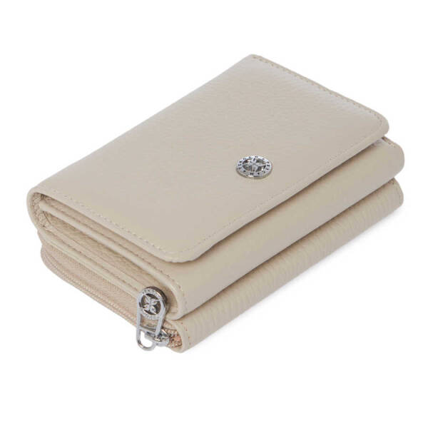 Bej Hakiki Deri Kadın Cüzdan - S1CB00005798-B19 - 1