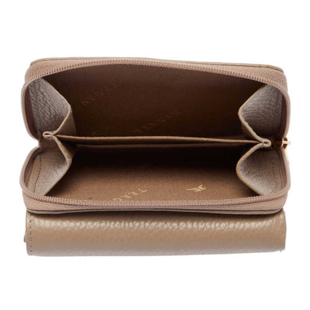 Bej Hakiki Deri Kadın Cüzdan - S1CB00005798-S95 - 4