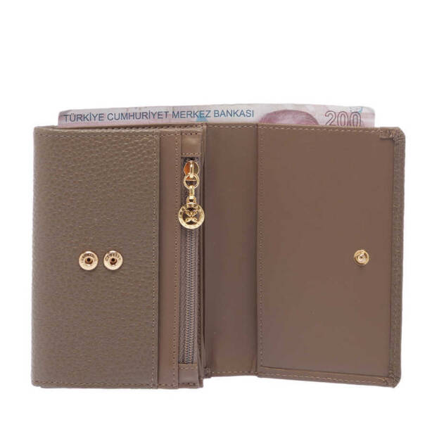 Bej Deri Kadın Cüzdan - S1CB00005815-D5M - 2