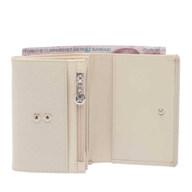 Bej Deri Kadın Cüzdan - S1CB00005815-D7M - 2