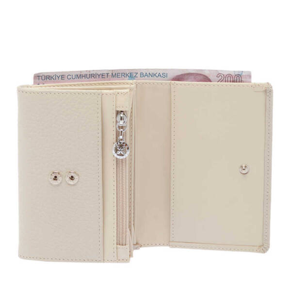 Bej Deri Kadın Cüzdan - S1CB00005815-D7M - 2
