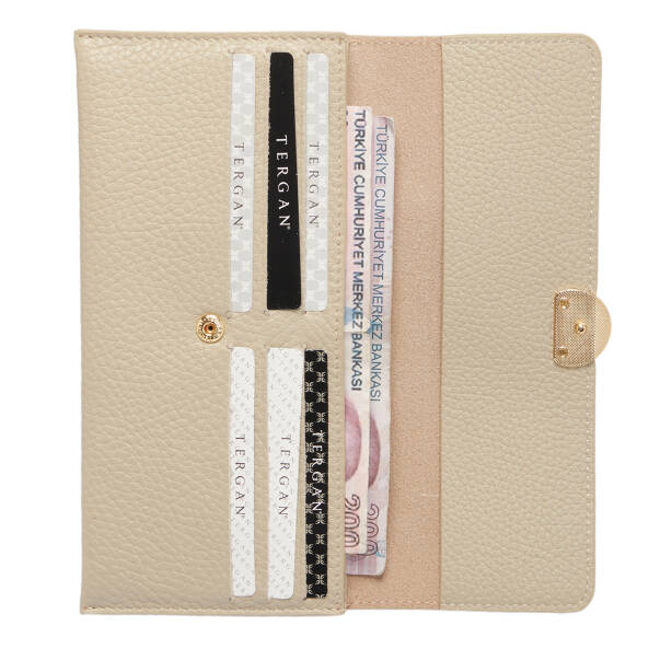 Bej Deri Kadın Cüzdan - S1CB00005820-B19 - 3