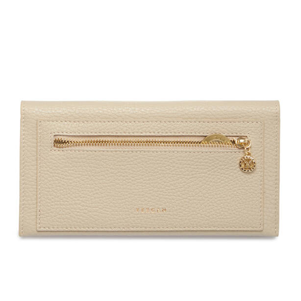 Bej Deri Kadın Cüzdan - S1CB00005820-B19 - 4