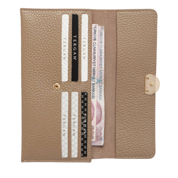 Bej Deri Kadın Cüzdan - S1CB00005820-S95 - 3