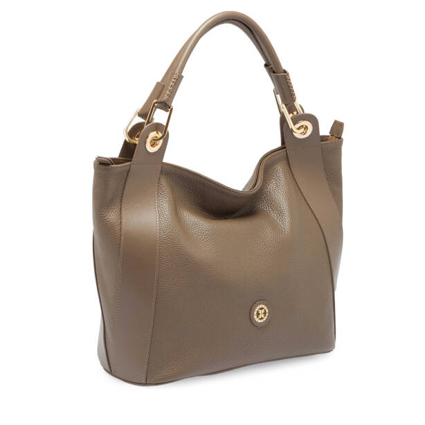 Bej Deri Kadın El Çantası - S24K1BC77736-D5M - 2