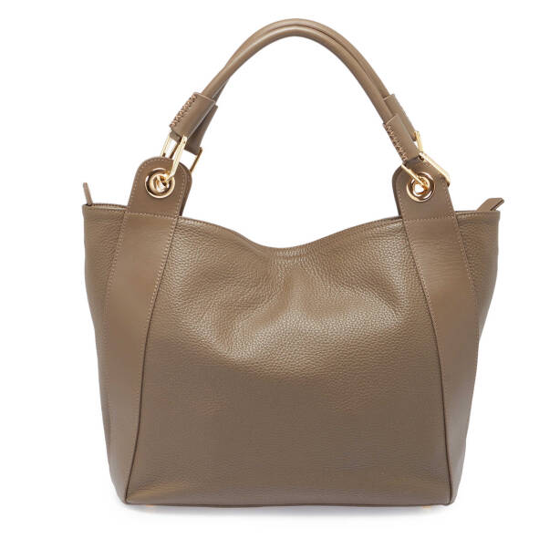 Bej Deri Kadın El Çantası - S24K1BC77736-D5M - 3