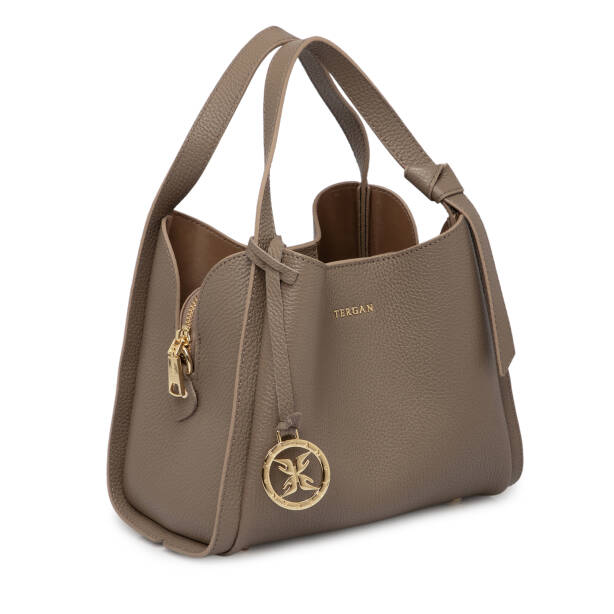 Bej Deri Kadın El Çantası - S25K1BC80351-S95 - 2