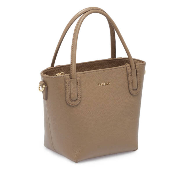 Bej Deri Kadın El Çantası - S25Y1BC80360-S95 - 2