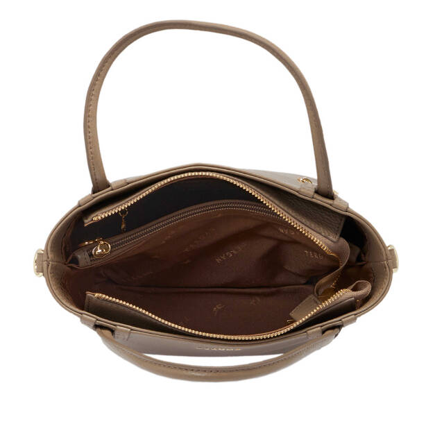 Bej Deri Kadın El Çantası - S25Y1BC80360-S95 - 4