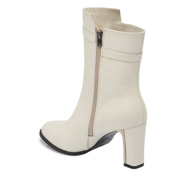 Bej Hakiki Deri Kadın Klasik Bot - K24K1BT67523-A25 - 2