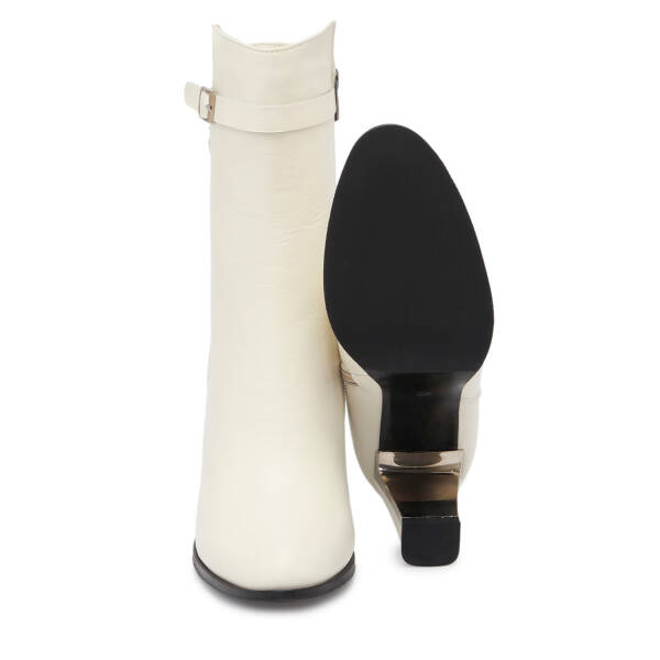 Bej Hakiki Deri Kadın Klasik Bot - K24K1BT67523-A25 - 4