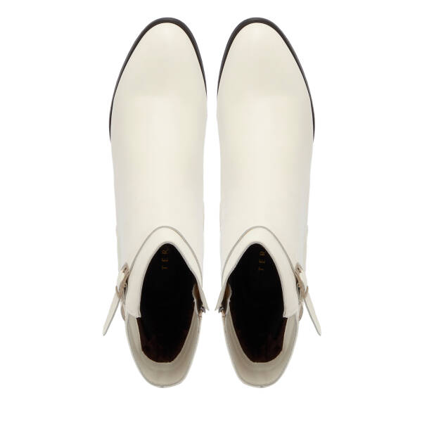 Bej Hakiki Deri Kadın Klasik Bot - K24K1BT67523-A25 - 5