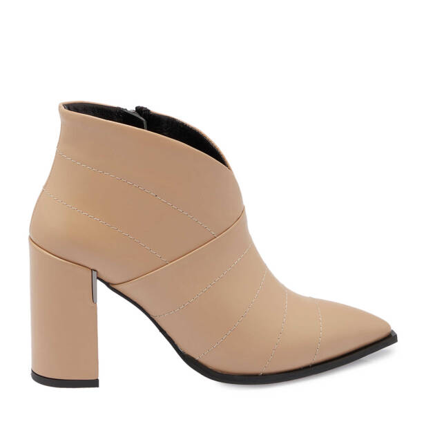 Bej Deri Kadın Klasik Bot - K24K1BT67711-C5X - 3