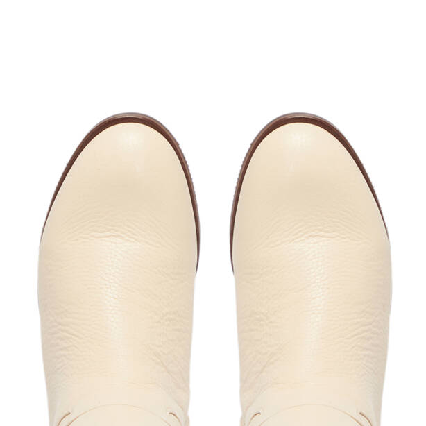 Bej Deri Kadın Klasik Çizme - K24K1CM67524-B19 - Tergan