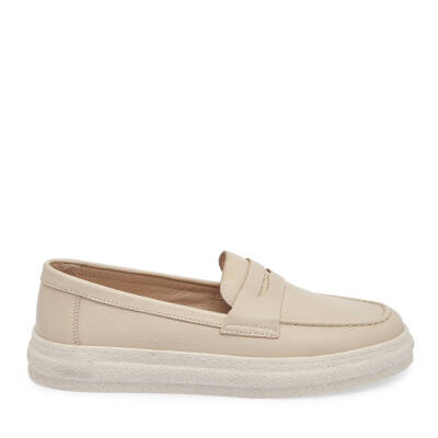  Bej Deri Kadın Loafer - K23S1AY66802-A25 - 3