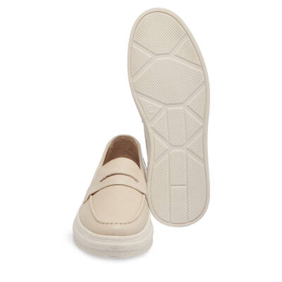  Bej Deri Kadın Loafer - K23S1AY66802-A25 - 4