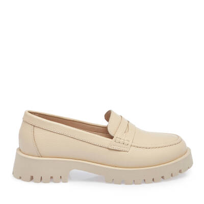  Bej Deri Kadın Loafer - K23S1AY66806-B19 - 3