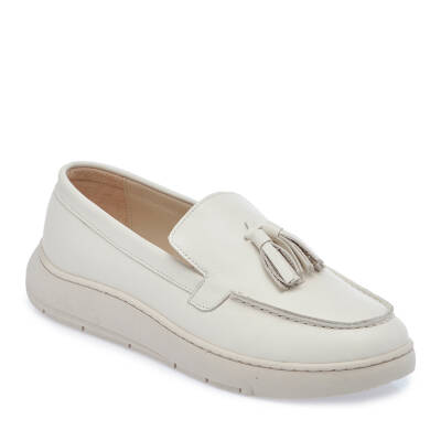  Bej Deri Kadın Loafer - K24I1AY67139-A25 