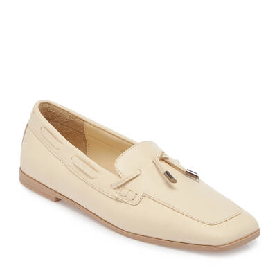 Bej Deri Kadın Loafer - K24I1AY67450-A25 