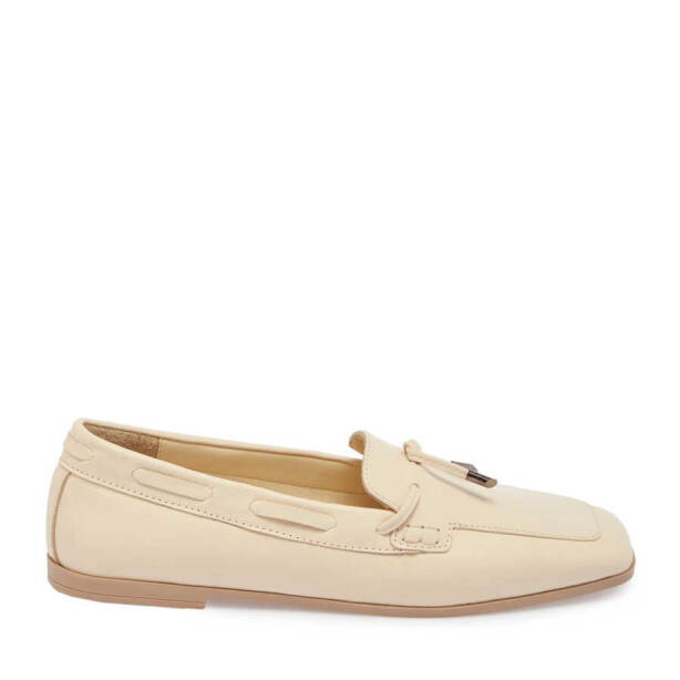 Bej Deri Kadın Loafer - K24I1AY67450-A25 - 3