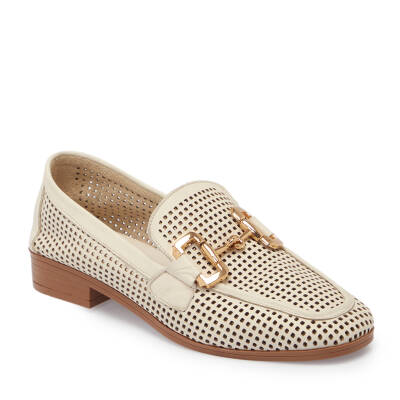 Bej Deri Kadın Loafer - K24I1AY67460-U2V 