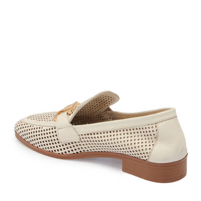 Bej Deri Kadın Loafer - K24I1AY67460-U2V - 2