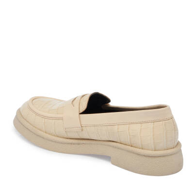 Bej Deri Kadın Loafer - K24S1AY67625-J1C - 2