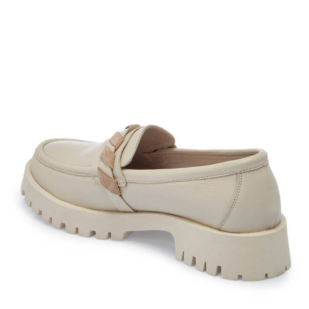 Bej Hakiki Deri Kadın Loafer - K25I1AY67823-A25 - Tergan