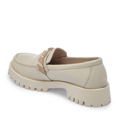 Bej Deri Kadın Loafer - K25I1AY67823-A25 - 2
