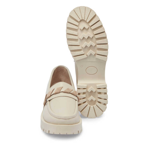 Bej Hakiki Deri Kadın Loafer - K25I1AY67823-A25 - Tergan