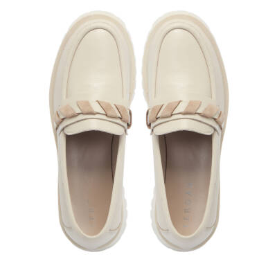 Bej Deri Kadın Loafer - K25I1AY67823-A25 - 5