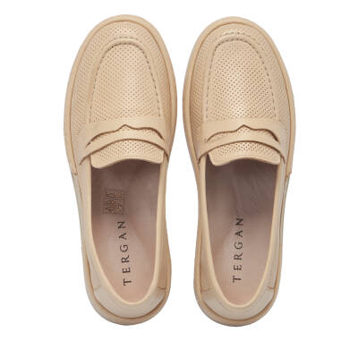 Bej Deri Kadın Loafer - K25I1AY67923-A25 - 5